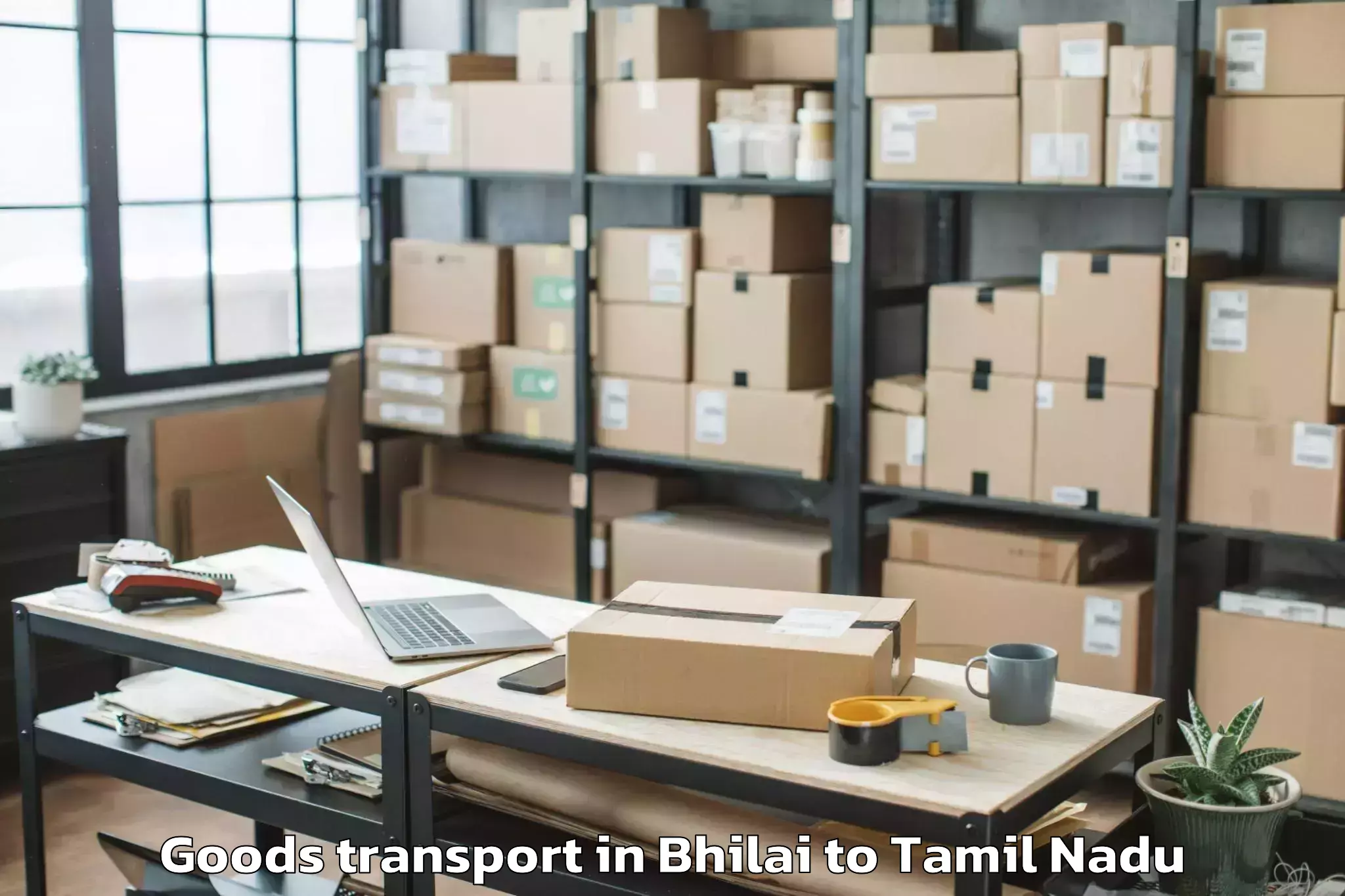 Affordable Bhilai to Ilampillai Goods Transport